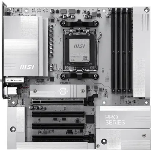 Placa de baza MSI PRO B850M-A WIFI PZ, AMD B850, AM5, DDR5, mATX