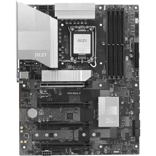 Placa de baza MSI PRO B860-P, Intel B860, LGA 1851, DDR5, ATX