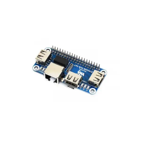 Placa de expansiune USB si Ethernet pentru Raspberry Pi cu 3 porturi USB 2.0 si RJ45