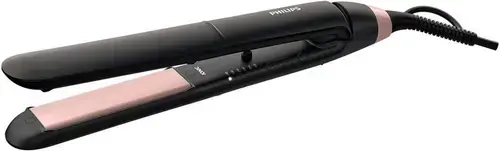 Placa de indreptat parul Philips StraightCare Essential BHS378/00, 6 setari de temperatura cu LED, 230C (Negru)