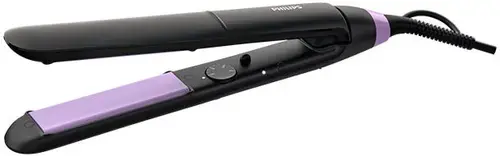 Placa de indreptat parul Philips ThermoProtect BHS377/00, 230 grade (Negru/Mov)