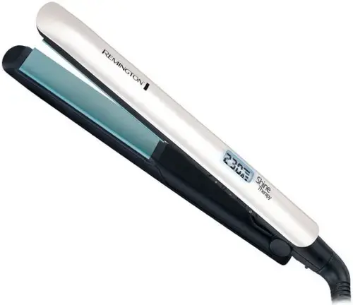 Placa de indreptat parul Remington Shine Therapy S8500, 230 grade, LCD (Alb)