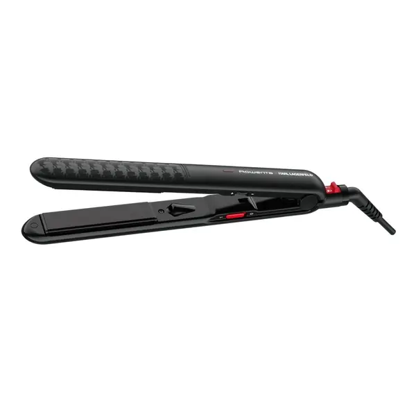 Placă de păr Rowenta Karl Lagerfeld Optiliss SF321LF0 Keratin & Glow plăci flotante încălzire rapidă 230 grade negru