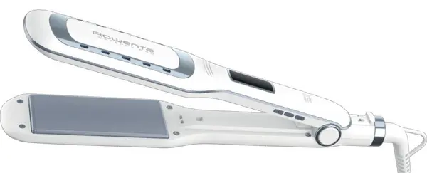 Placă de păr Rowenta - SF5010F0, 230°C, acoperire ceramică, albă
