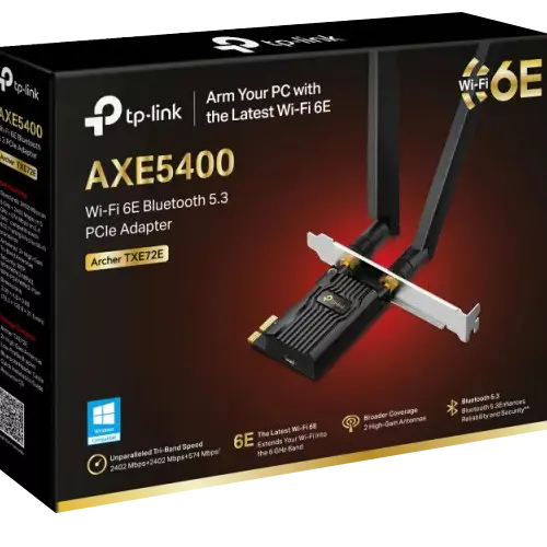 Placa de retea TP-Link Archer TXE72E Tri-Band Wi-Fi 6E Bluetooth 5.3 - TP-LINK ArcherTXE72E