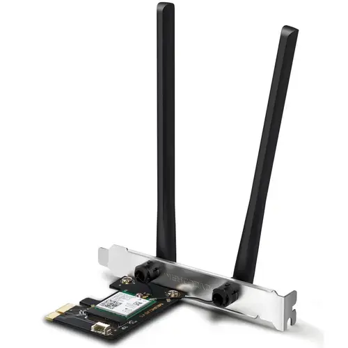 Placa de retea Wi-Fi Bluetooth Mercusys MA86XE, adaptor PCIe, Wi-Fi 6, AX3000, Wi-Fi Dual-Band, Bluetooth 5.2