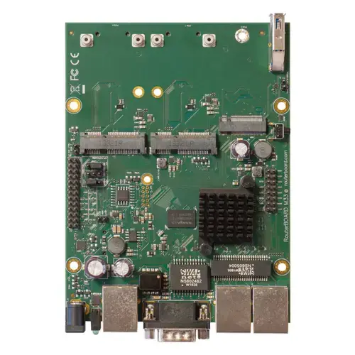 Placa de router Mikrotik RBM33G Routerboard, 2xCPU Core, 880MHz, 256MB