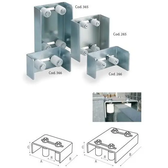 Placa ghidaj superior cu 4 role 42 mm cod 365