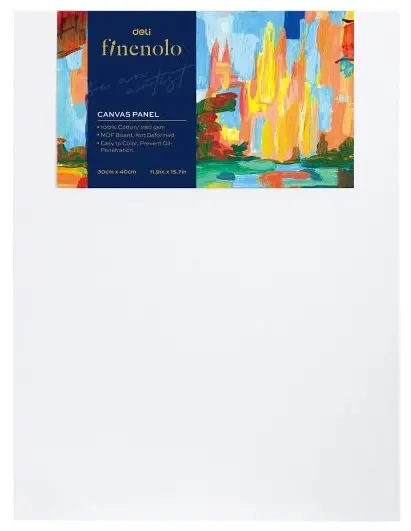 Placă laminată pentru desen Deli Finenolo - 100% bumbac, 280 g/m2, 30 х 40 cm