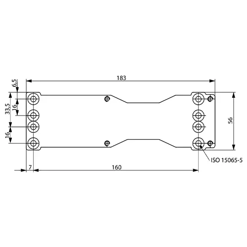Placa montaj pentru DC200/DC300/DC500/DC700 - ASSA ABLOY DCA120-40