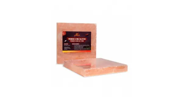 Placa patrata din sare de Himalaya 20x20x2,5 cm pentru gatit la gratar Grillart GA-1006-2