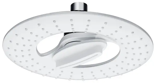 Placă pentru duș fix Inter Ceramic - 2 funcții, Ø20 cm, alb