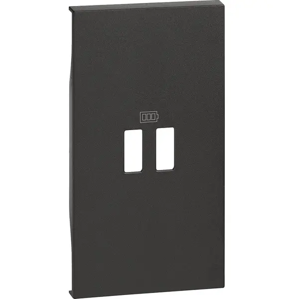 Placa pentru referintele K4285C2, K4286C2, K4287C2 Bticino Living Now KG12C, negru