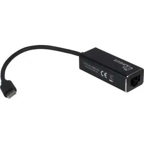 Placa Retea Inter-Tech Argus IT-811, Gigabit, USB-C (Negru)