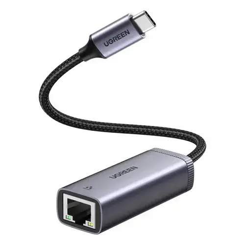 Placa Retea UGREEN CM483, RJ45, USB-C, Gri
