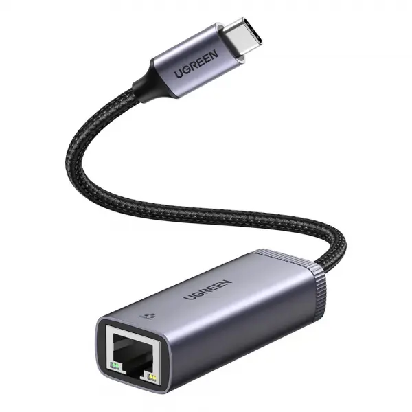 Placa Retea UGREEN CM483, RJ45, USB-C, Gri