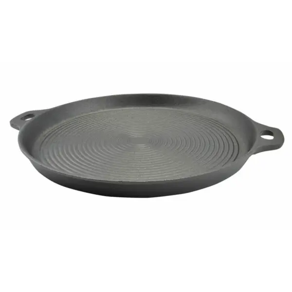 Placa Rotunda pentru Gratar, Fonta, 33 cm, Perfect Home