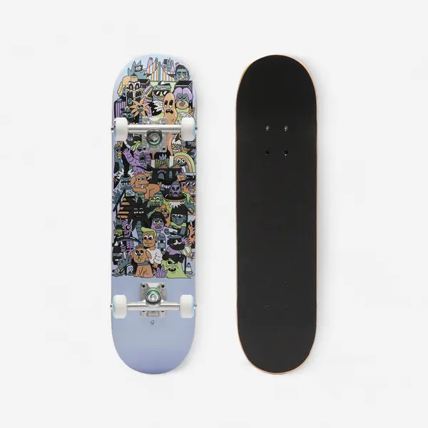 Placă skateboard CP100 MINI Mărimea 7,25" SKATOPIA Gri 3 - 7 ani