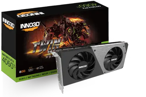 Placa video INNO3D GeForce RTX 4060 Ti TWIN X2 8GB GDDR6 128-bit