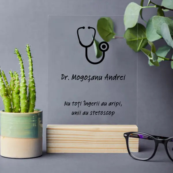 Placheta personalizata pentru Doctor