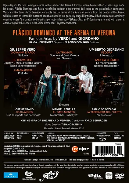Placido Domingo at the Arena di Verona | Placido Domingo, Saioa Hernandez, Orchestra dell'Arena di Verona