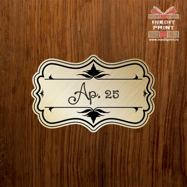 Placuta ABS pentru usa PABS4 10x6