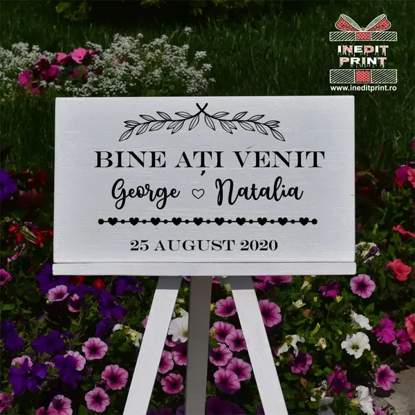 Placuta Intampinare Bine ati venit Personalizata PN49 40X20cm