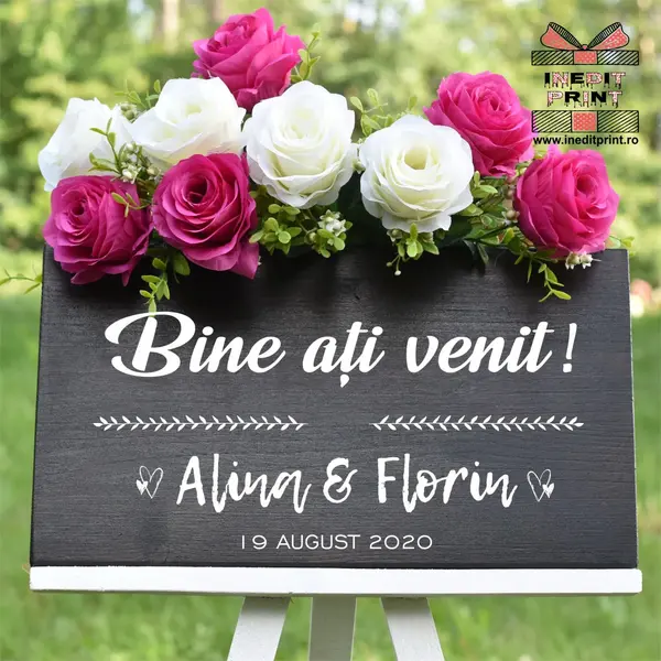 Placuta Intampinare Bine ati venit Personalizata PN52 40X30cm