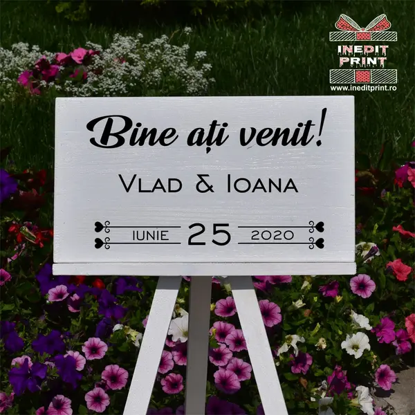 Placuta Intampinare Bine ati venit Personalizata PN53 40X20cm