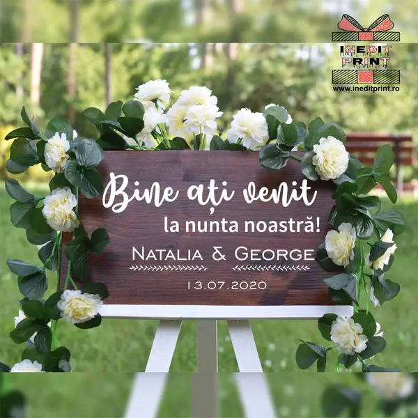 Placuta Intampinare Bine ati venit Personalizata PN54 40X30cm