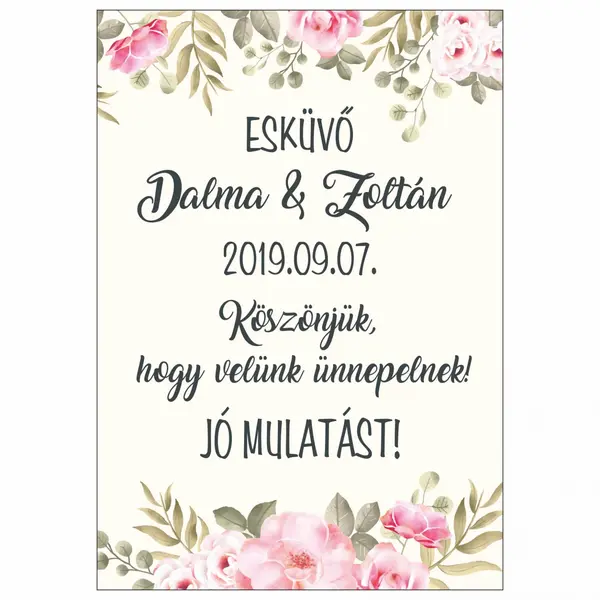 Placuta intampinare Personalizata PN34 70x50 cm