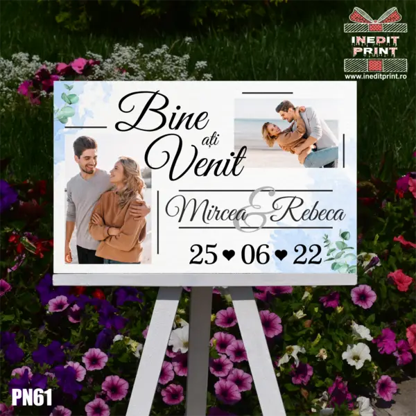 Placuta intampinare personalizata PN61- 40x25 cm