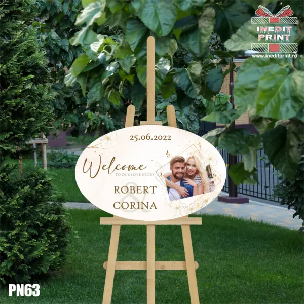 Placuta intampinare personalizata PN63
