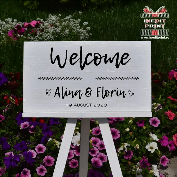 Placuta Intampinare Welcome Personalizata PN45 40X20cm