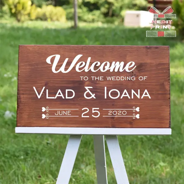 Placuta Intampinare Welcome Personalizata PN46 40X20cm