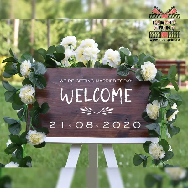 Placuta Intampinare Welcome Personalizata PN48 40X30cm