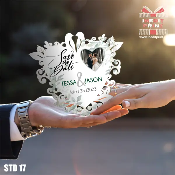 Placuta personalizata Save The Date STD17 15x17cm