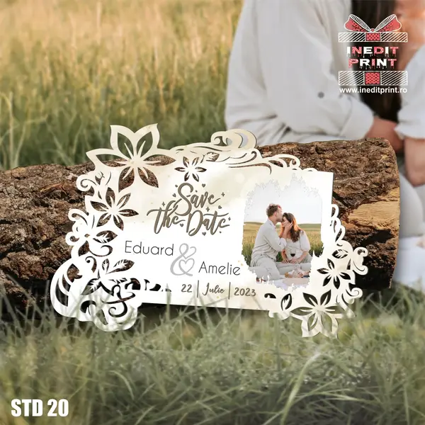 Placuta personalizata Save The Date STD20 18x12cm