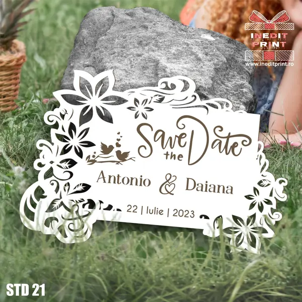 Placuta personalizata Save The Date STD21 40x26cm