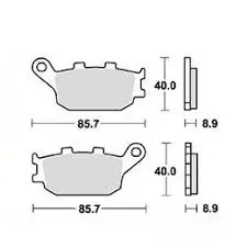 Placute frana Honda CB 600 F Hornet 2 PC36A ZDCPC36A-02F000001 2002 TRW MCB634