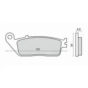 Placute frana Honda CN250 94- 95