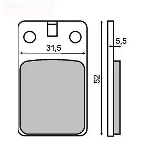 Placute frana Malaguti F12 F10
