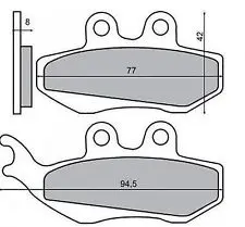 Placute frana Piaggio Hexagon LX 125 Skipper