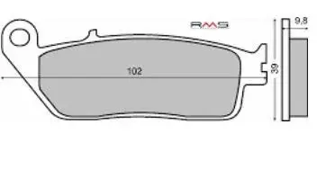 Placute frana (Sinter) Kymco Exciting 500 Honda CN 250 87- 94