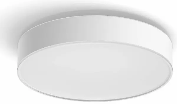 Plafon LED Philips - Hue Enrave, M, IP20, 19.2W, dimmer, alb