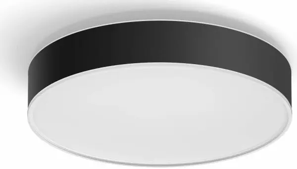 Plafon LED Philips - Hue Enrave, M, IP20, 19.2W, dimmer, negru