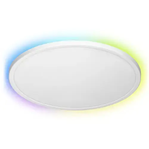 Plafoniera ADVITI Vito AD-PL-6515WLZM/CCT, LED, 36W, 3500lm, 3000K, 4000K, 6500K + RGB, aplicatie Tuya, IP20, IK05, plastic, Alb