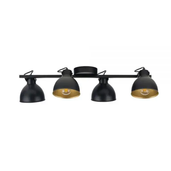 Plafonieră ARA 4L - Negru/Gold