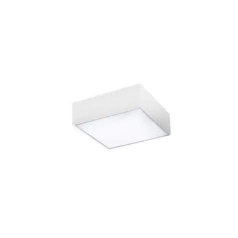 Plafoniera CARENTES SQUARE 22CM - Alb / Lumina neutra 4000K
