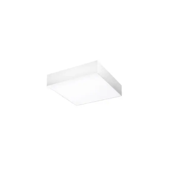 Plafoniera CARENTES SQUARE 40CM - Alb / Lumina calda 3000K